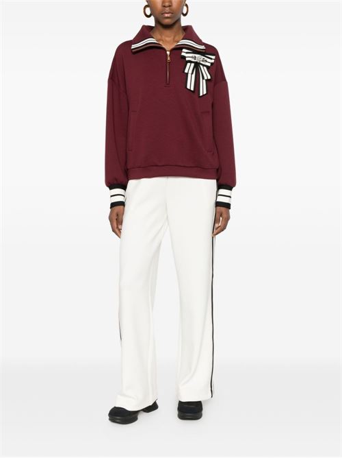 Felpa donna mezza zip TWINSET U&B | 252LL2GCC12818